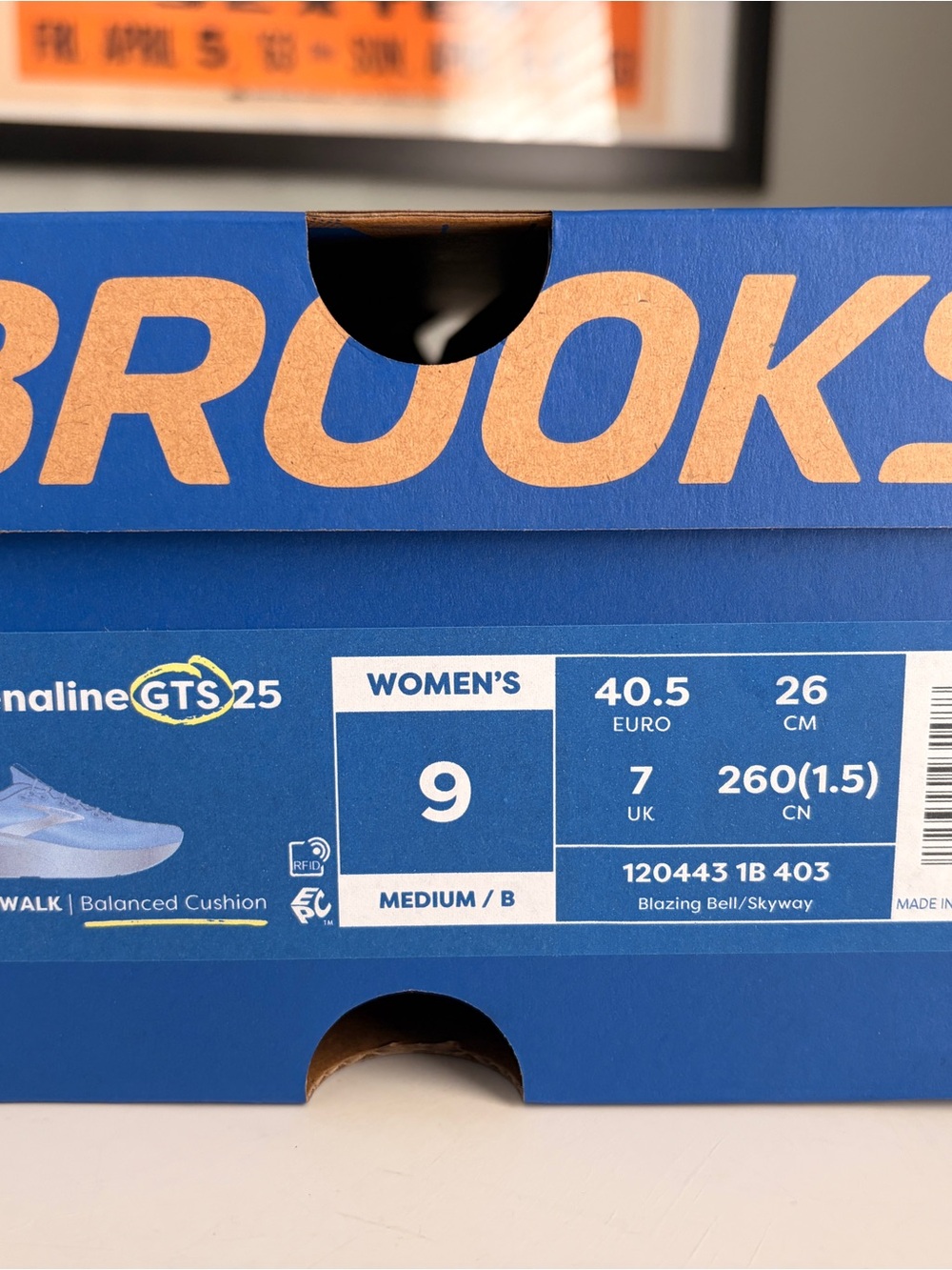 NEW Brooks Adrenaline GTS 25 Lavender Walking Sneaker size 9 Medium B - Picture 6 of 13